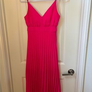 Jessica Simpson Vibrant Pink Midi Dress